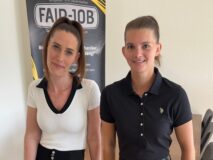 Teamfoto Fair-Job Angela und Sabrina